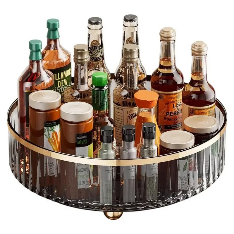 Rotating Pantry Organizer for Kitchen Storage – Clear Lazy Susan