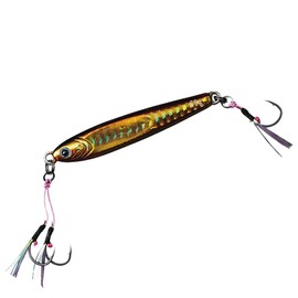 Daiwa TG Bait SLJ Metal Jig with Hook, 2.8 oz (80 g), FPH Red Gold Lure