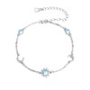 POPLYKE Infinity/Cross Opal/Sun Moon/Tennis/Bracelet/Key for Women Sterling Silver Blue Bracelet