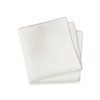 Paul Fredrick Men's Solid Silk Pocket Square White One Size