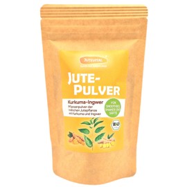 Organic Jute Powder with Turmeric and Ginger Smoothie Powder Mix with Iron, Vitamin K, Calcium, Vitamin E, Vitamin C | Delicious Also as a Dip | Vegan - Gluten Free - Lactose Free