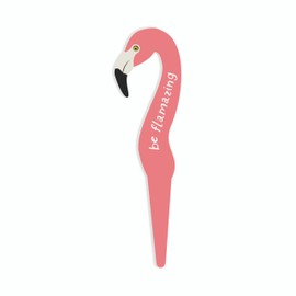 P. Graham Dunn Decorative Plant Stakes - Indoor/Outdoor Whimsical Plant Pals Garden Stake, 6.75" H, Be Flamazing Flamingo