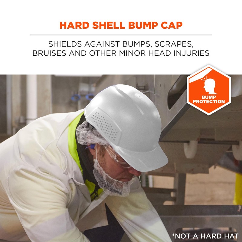 Ergodyne Skullerz 8951 Vented Hard Shell Bump Cap with Suspension