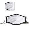 Black Face Mask Reusable Washable Face Mask (Black), without Filter