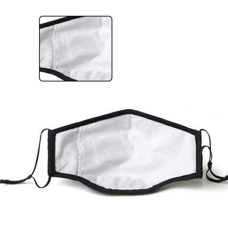 Black Face Mask Reusable Washable Face Mask (Black), without Filter