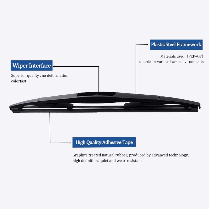 Rear Wiper Blade,8inch Car Back Window Wiper Replacement for Lexus