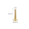sourcing map Wood Screws M1.6 x 8 mm Slotted Round