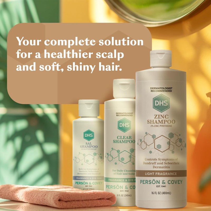 DHS Zinc Shampoo – Dandruff Shampoo – for Flaky and