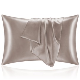 BEDELITE Satin Pillowcase for Hair and Skin, Super Soft and Cooling Similar to Silk Pillow Cases 2 Pack with Envelope Closure, Gift for Women Men(20"x40" King Size, Rose Taupe)
