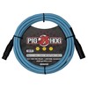 Pig Hog PHMH10DB Hex Series Mic Cable, Daphne Blue 10ft