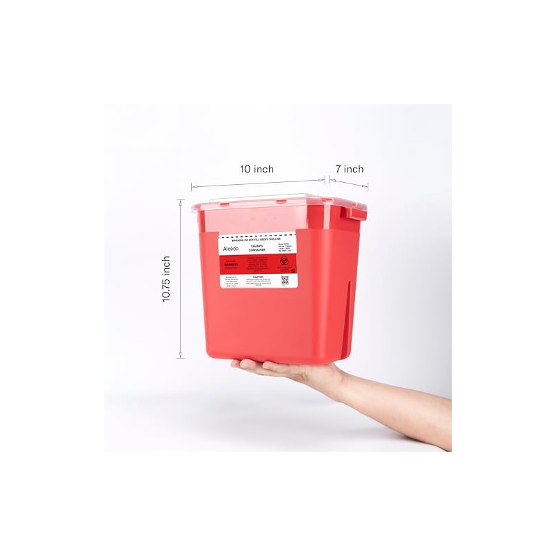 Alcedo Sharps Contenedor para uso doméstico de 2 galones (paquete