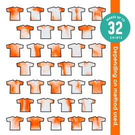 S.E.I Orange Tie Dye Kits for Large Groups, Fabric Dye, Large Tie Dye Kit for Big Projects and Fun Activities, 1-Quart-32 Ounces