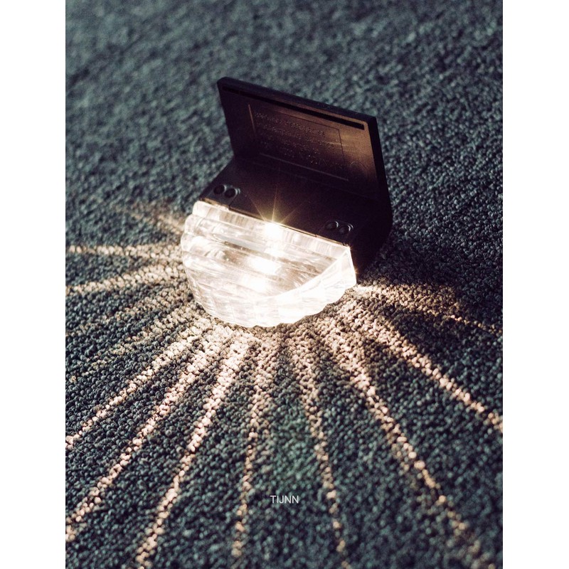 TIJNN Solar Deck Lights Outdoor, Fence Light Waterproof Led Lights