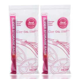 50 Pcs Freezer Bags, Ziplock Bags Food Reusable Sandwich Bags Zip Seal Food Bags, BPA Free Zip Lock Bags, Food Storage Freezer Bags for Fruits,Meat,Grains,Vegetables,Candies-M Size