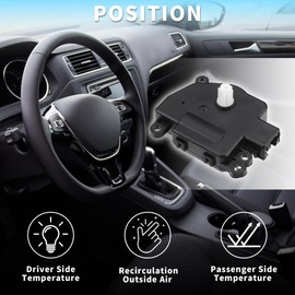 TUCKBOLD HVAC Heater Blend Air Door Control Actuator Replacement for Ford Fiesta Durable No.BE8Z19E616A | Air Door Actuator 2 Pcs