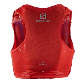 Salomon ADV Hydration Vest, Running Vest Including 2 Soft Flask 500 ml Bottles, fiery red, XS
