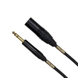 Mogami Gold TRS-XLRM-03 Balanced Audio Adapter Cable, 1/4" TRS Male Plug to XLR-Male, Gold Contacts, Straight Connectors, 3 Foot