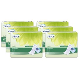 Tena Lady Normal Inserts 6 x 28 Pieces = 168 Pieces Odour Control White