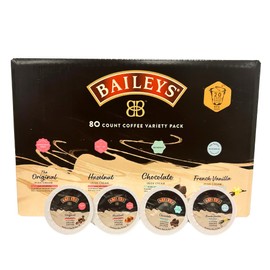 Single Serve Coffee, 80 Count Variety Pack - Original, Hazelnut, Chocolate and French Vanilla (20 Cups Each)