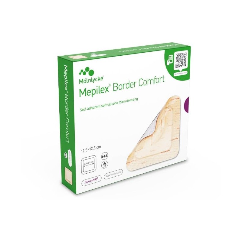 Mepilex Border Comfort 12.5x12.5cm |10 Dressings in A Box |