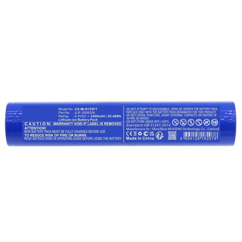 Henhaoro Battery for Maglite ML125 ML150LR ML150LRX ILIF-3006526
