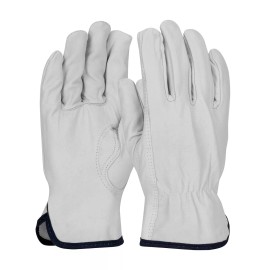 PIP PACK OF 12 PIP Top Grain Goatskin Leather Driver's Gloves Gray Medium 71-3601/M