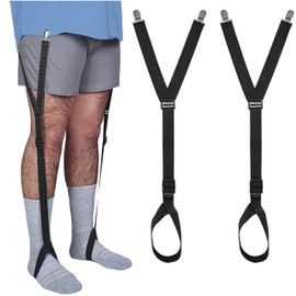 World's Best Shirt Stays from Shirt Stay Plus Footloop Stirrup Style - Black