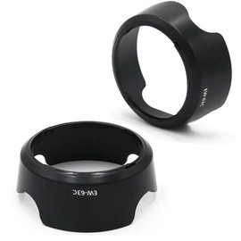 Lens Hood EW-63C & 58mm Lens Cap Compatible for Canon EF-S 18-55mm f/3.5-5.6 Lens, EF-S 18-55mm f/4-5.6 Lens on T8i T7i 90D 80D 77D Camera (1+1 Pack)