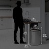 iTouchless Push-Top Lid 13 Gallon Trash Can with Odor Control