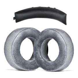 XBERSTAR Replacement Ear Pads Compatible with Beyerdynamic DT700 Prox DT900 Prox Headphones (Regular Grey Ear Pads + Black Headband)