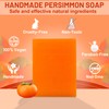 yoniagood 2 PCS Persimmon Soap Bar for Old People Smell,