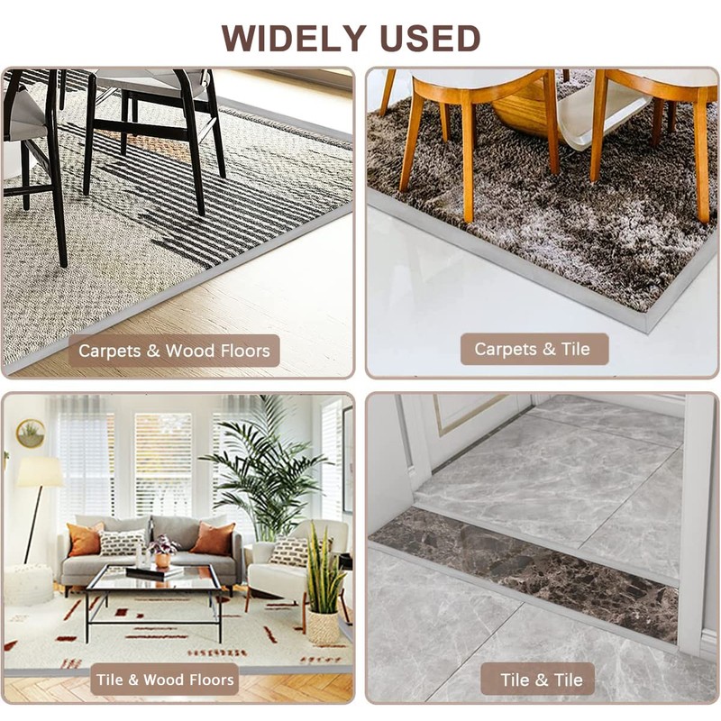 10Ft Floor Transition Strip, Self Adhesive Carpet Edging Trim Strip,