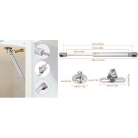 cyclingcolors 2 resortes de gas para puertas abatibles, amortiguadores de gas para muebles, 60 N