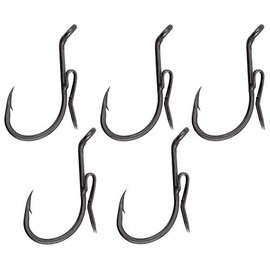 Black Cat Ghost Rig Hooks DG – 5 Catfish Hooks, Size: 7/0
