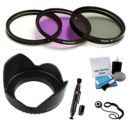 UltraPro 72mm (UV, CPL, FLD) Filter Kit & Lens Hood Bundle for Select Sonly Digital Cameras with (20mm, 85mm) Sony Lense. Bundle Includes: Lens Cleaning Pen, Lens Cap Keeper & Lens Cleaning Kit
