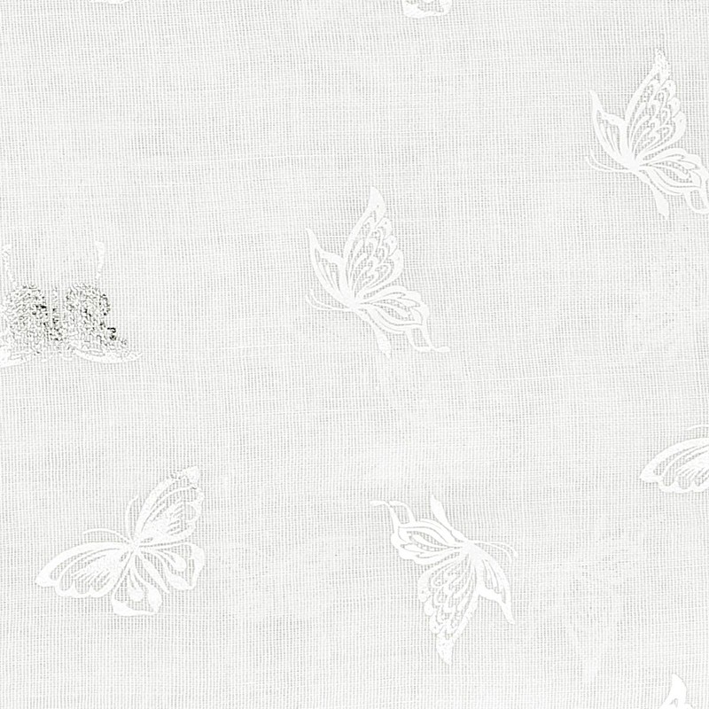 moonbow Silver Butterfly Pattern Women's Scarf 30% Cotton 70% Viscose