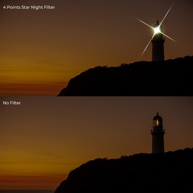 K&F Concept 52mm Variable Star Filter, 4 Points 8 Points