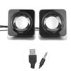 1 Pair Mini USB2.0 Speaker Computer Laptop Desktop Wired Stereo