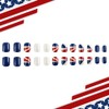 Independence Day Press on Nails Short Square Fake Nails with