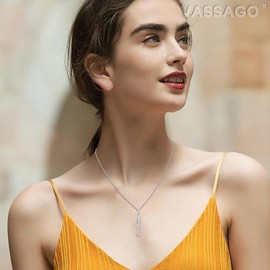 VASSAGO Messianic Seal Necklace Jesus Fish Ichthys Pendant Jewish David of Star Necklace for Women Men Israeli Hebrew Amulet Jewelry (Silver Messianic Necklace)