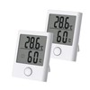 BALDR Mini Digital Thermometer Hygrometer (Indoor) - Color: White 2