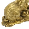 Bunny Statue Sturdy Brass Retro Look Fine Details Stable Durable