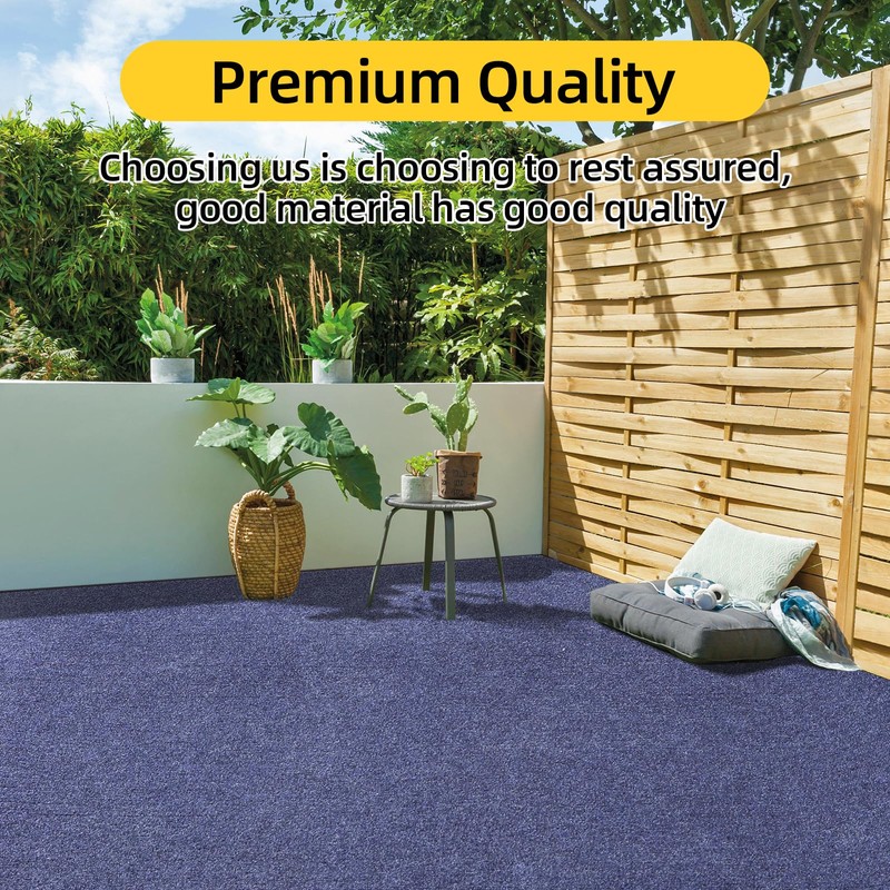 Grefinity Marine Carpet,5 FT x 10 FT Deep Blue Indoor