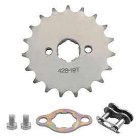 UOIENRT 428-19T 20mm Front Engine Sprocket, Fit for Many Chinese 50cc 90cc Pit Bikes and ATV Quad Buggy, Replacement for Hawk 250