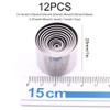 Clay Cutters,12 Pieces Hole Hollow Punch Cutter Set Stainless Steel