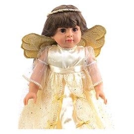 American Fashion World Christmas Angel Outfit for 18-Inch Dolls | Premium Quality & Trendy Design | Dolls Clothes | Outfit Fashions for Dolls for Popular Brands