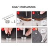 300sets Stainless Steel Leather Rivets Double Cap Rivet Tubular Metal