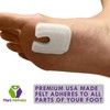U Shaped Felt Callus Pads - Adhesive Foot Pads That