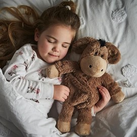 Warmies Warmies Plush Donkey Microwavable, Heatable Cuddly Teddy Lightly Scented with French Lavender, Hot or Cold for Relaxation and Warm Relief