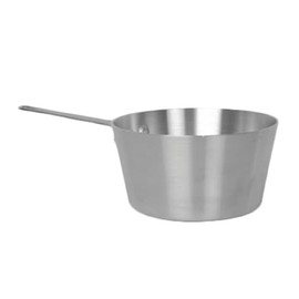 FSE ALSKSS001 Sauce Pan, 1-1/2 qt, 6-1/4" Dia. x 3-7/8"H, Aluminum, 2.6mm Thickness with 6-1/4" Plated Iron Handle, Mirror-Finished, Standard Electric, Gas Cooktop, Halogen Ready, Flat Bottom, NSF